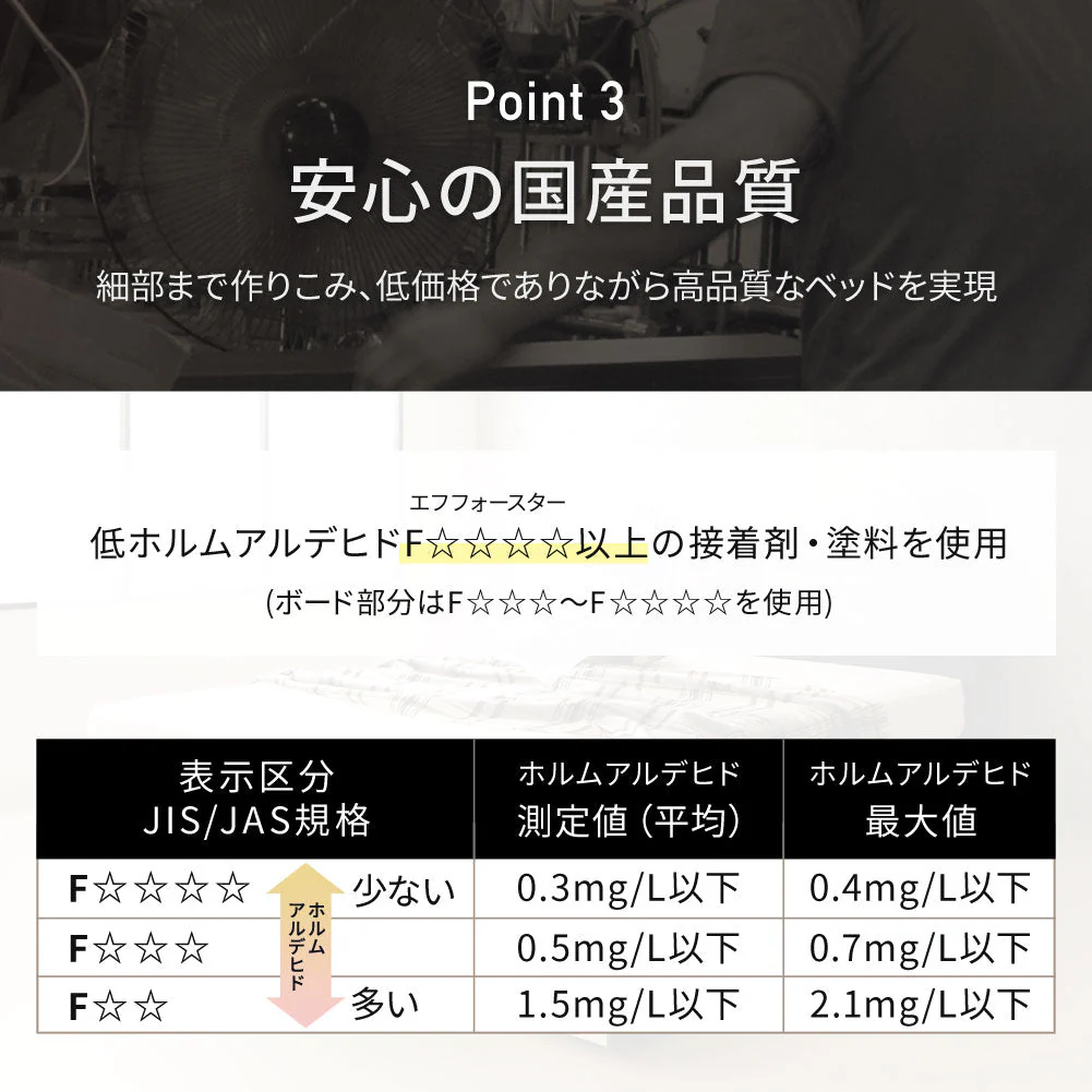 国産 照明付き収納ベッド 『AJITO アジット』 ブラック - Image 4