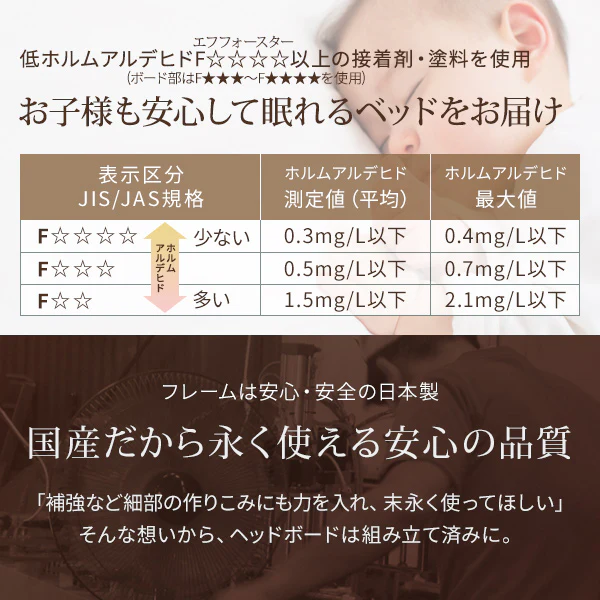 日本製 照明付き ローベッド『NOIE ノイエ』ブラウン - Image 4