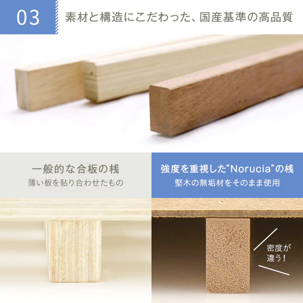 日本製 照明付きチェストベッド ナチュラル - Image 4