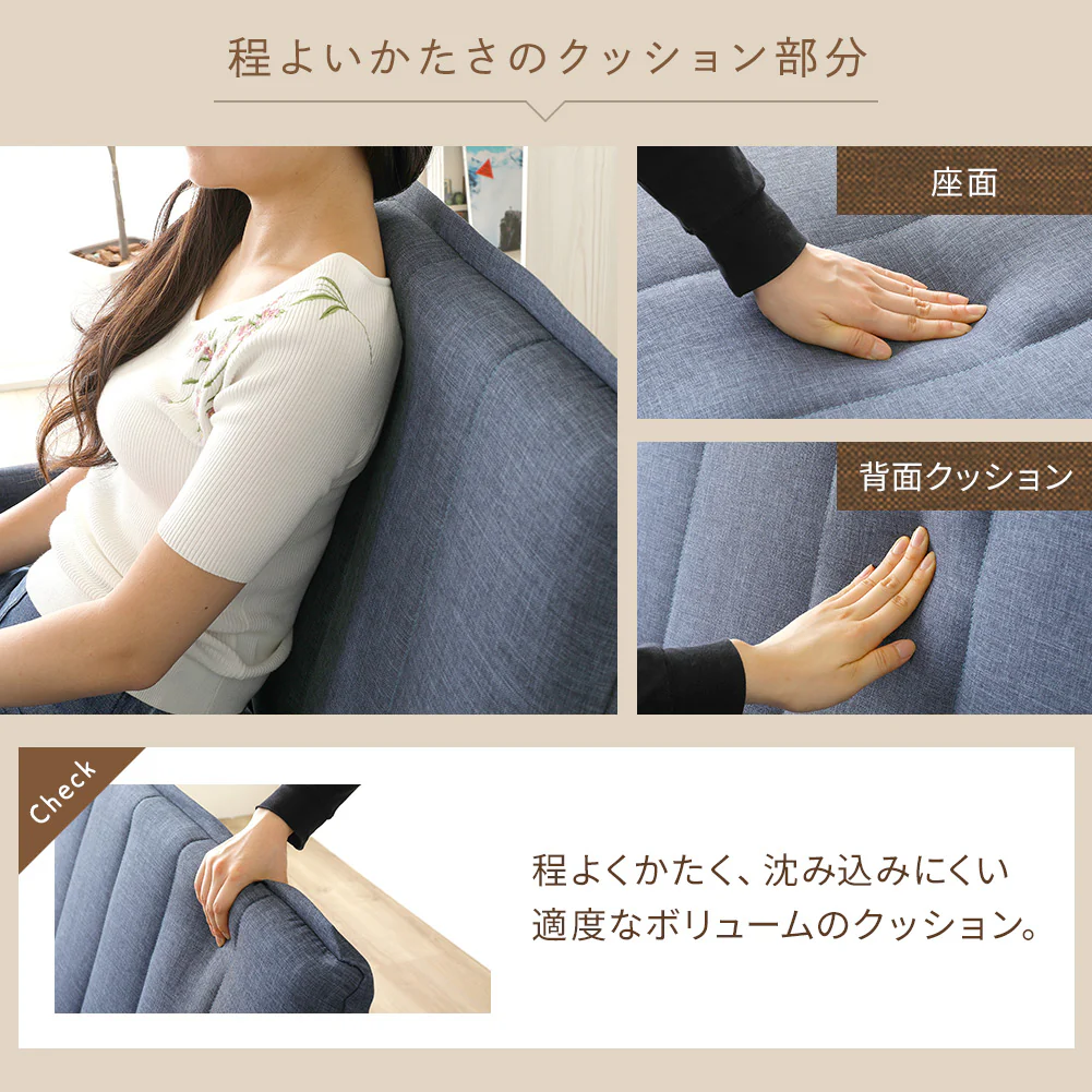3way ソファーベッド グレー - Image 12