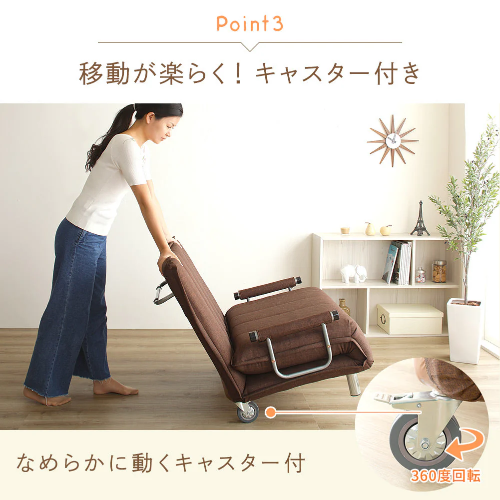 3way ソファーベッド ネイビー - Image 9