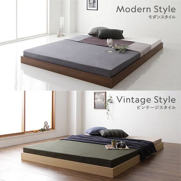 ヘッドレス すのこフロアベッド ナチュラル - Image 7