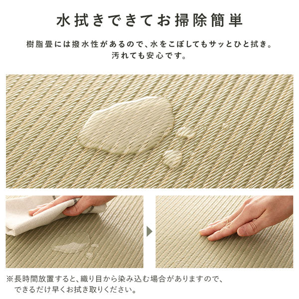 水拭き可 軽量 い草風 置き畳 ユニット畳 65cm幅 【単色】【9枚セット】グレー - Image 12