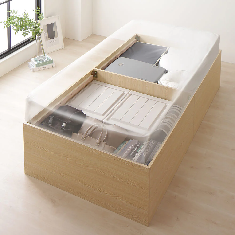大容量640L収納ベッド ブラウン - Image 31