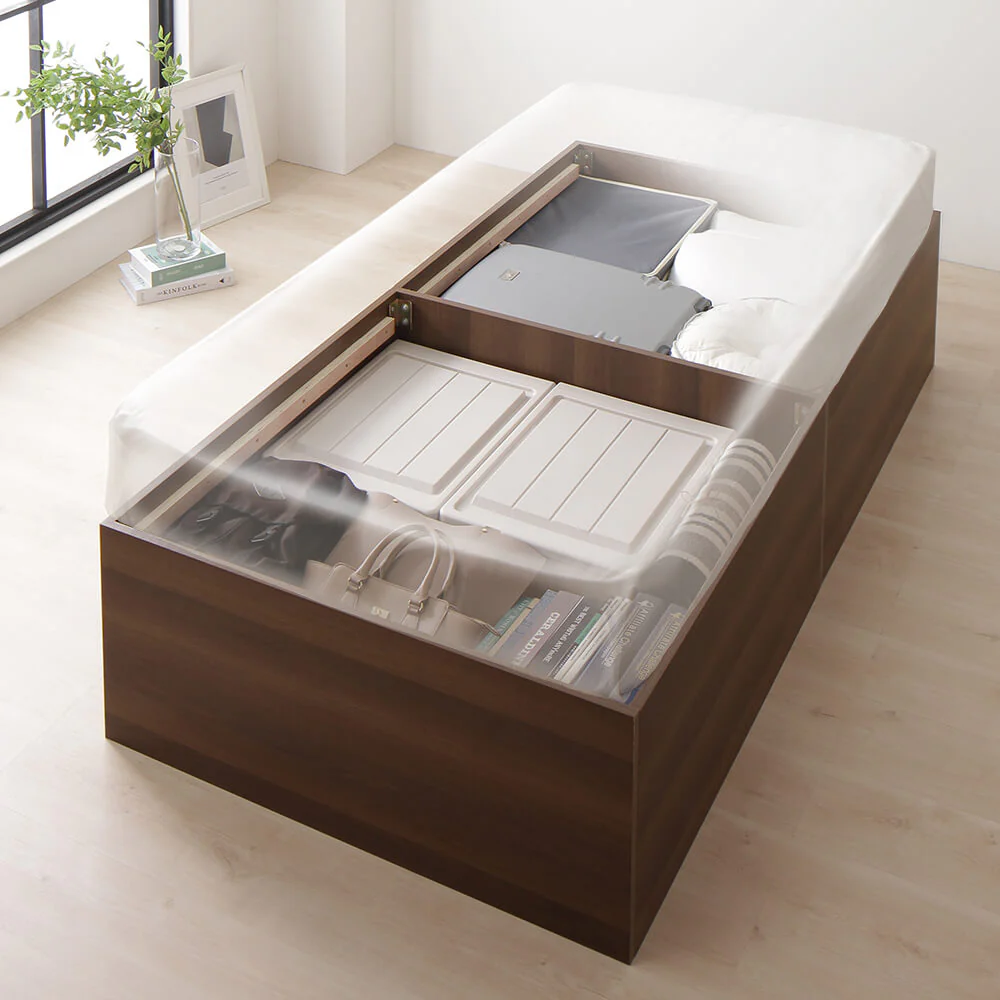 大容量640L収納ベッド ナチュラル - Image 32