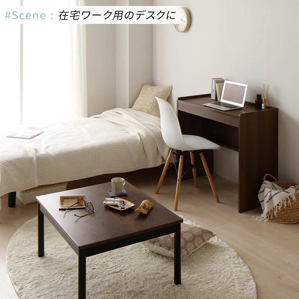 コンパクトデスク [幅83cm] ブラック - Image 7