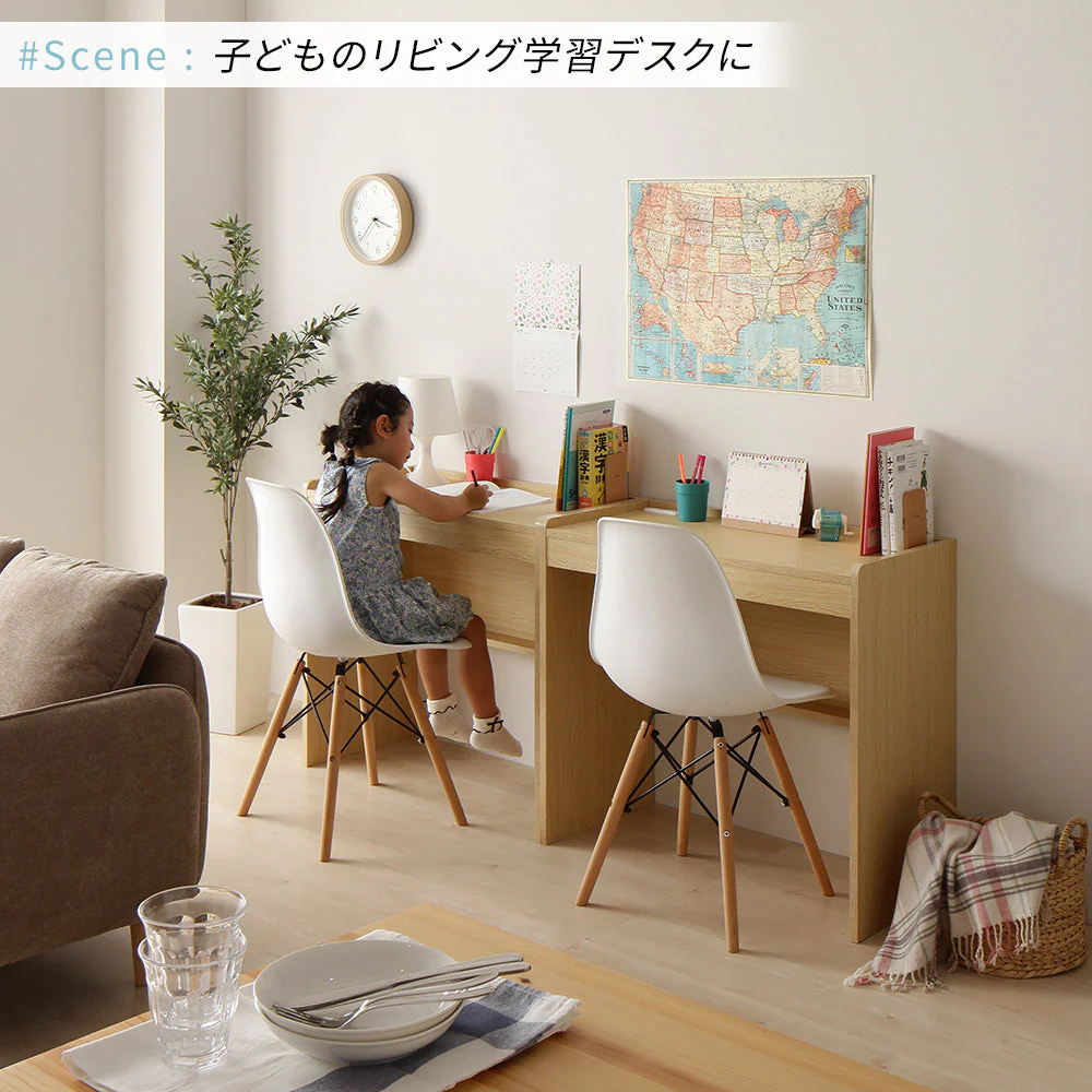 コンパクトデスク [幅83cm] ナチュラル - Image 13