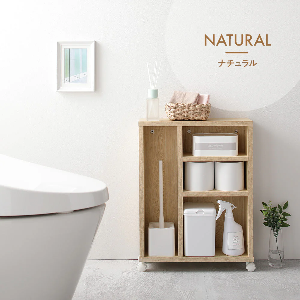 トイレ収納ラック ナチュラル - Image 2