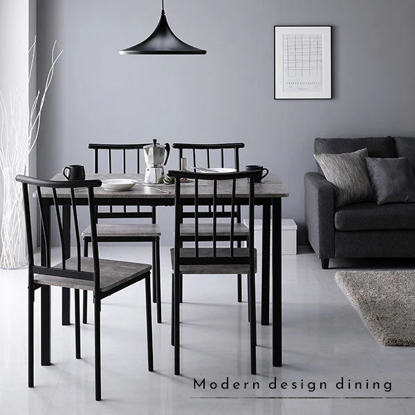角型 ダイニングテーブル グレージュ×ブラック - Image 15