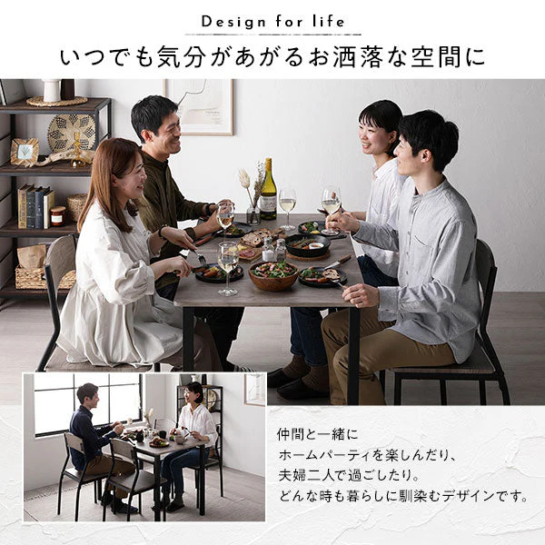 角型 ダイニングテーブル グレージュ×ブラック - Image 7