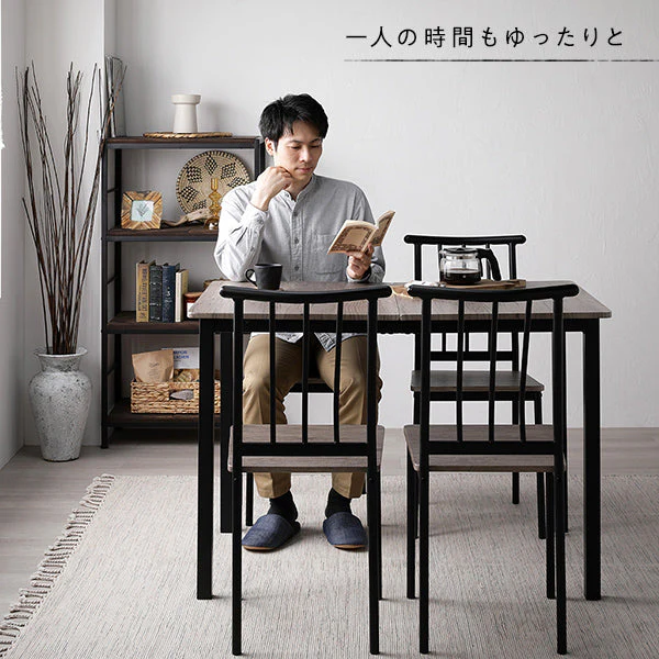 4人掛けダイニングセット（テーブル＋シンプルデザインチェア）ナチュラル×ホワイト - Image 16