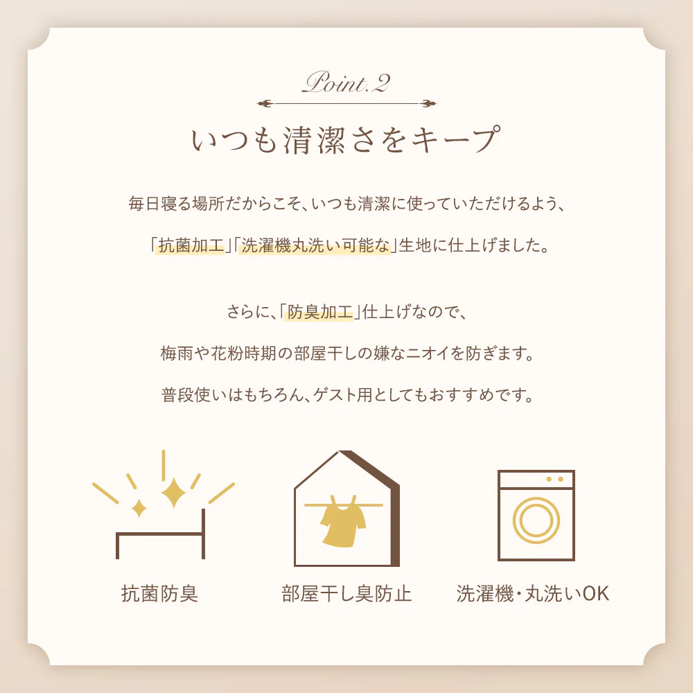 ホテルタイプ シーツセット マットレス用 ネイビー - Image 4