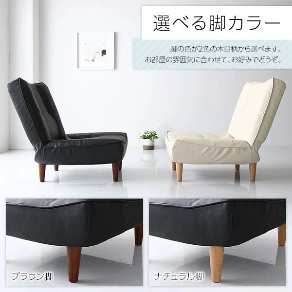 日本製 リクライニング ハイバックソファ 2人掛け単品 デニム生地 インディゴブルー - Image 14
