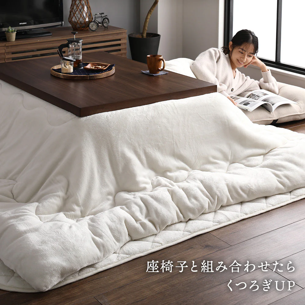 フランネルこたつ 敷き布団 単品 長方形(約)190×240cm ネイビー - Image 18