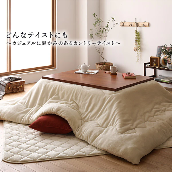 フランネルこたつ 敷き布団 単品 正方形(約)190×190cm アイボリー - Image 17