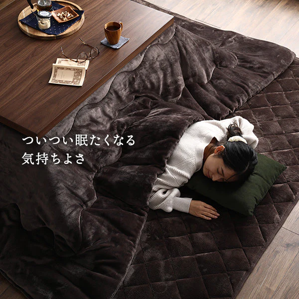 フランネルこたつ掛け布団 正方形・長方形 単品 ネイビー - Image 14
