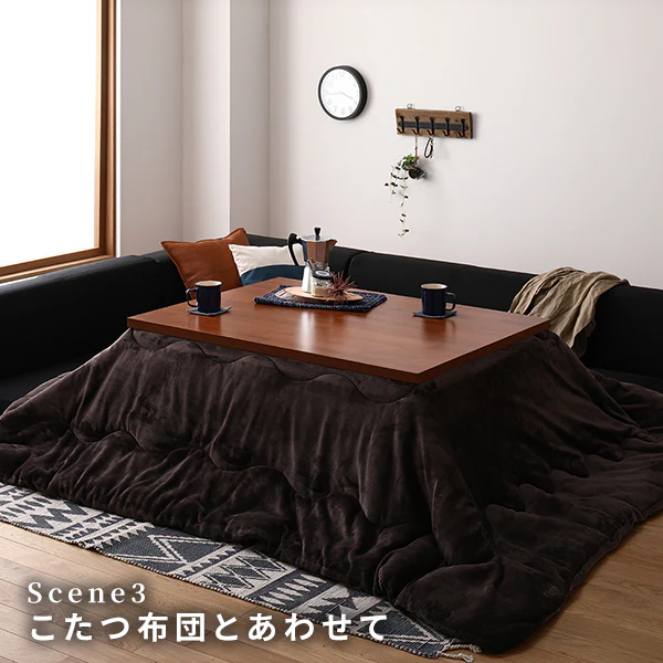 天然木アカシア材 こたつテーブル 幅75/105/120/150cm 単品 - Image 11