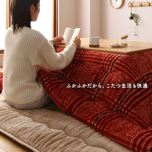 極厚フランネル こたつ敷き布団ラグ 約190×240cm グリーン - Image 12