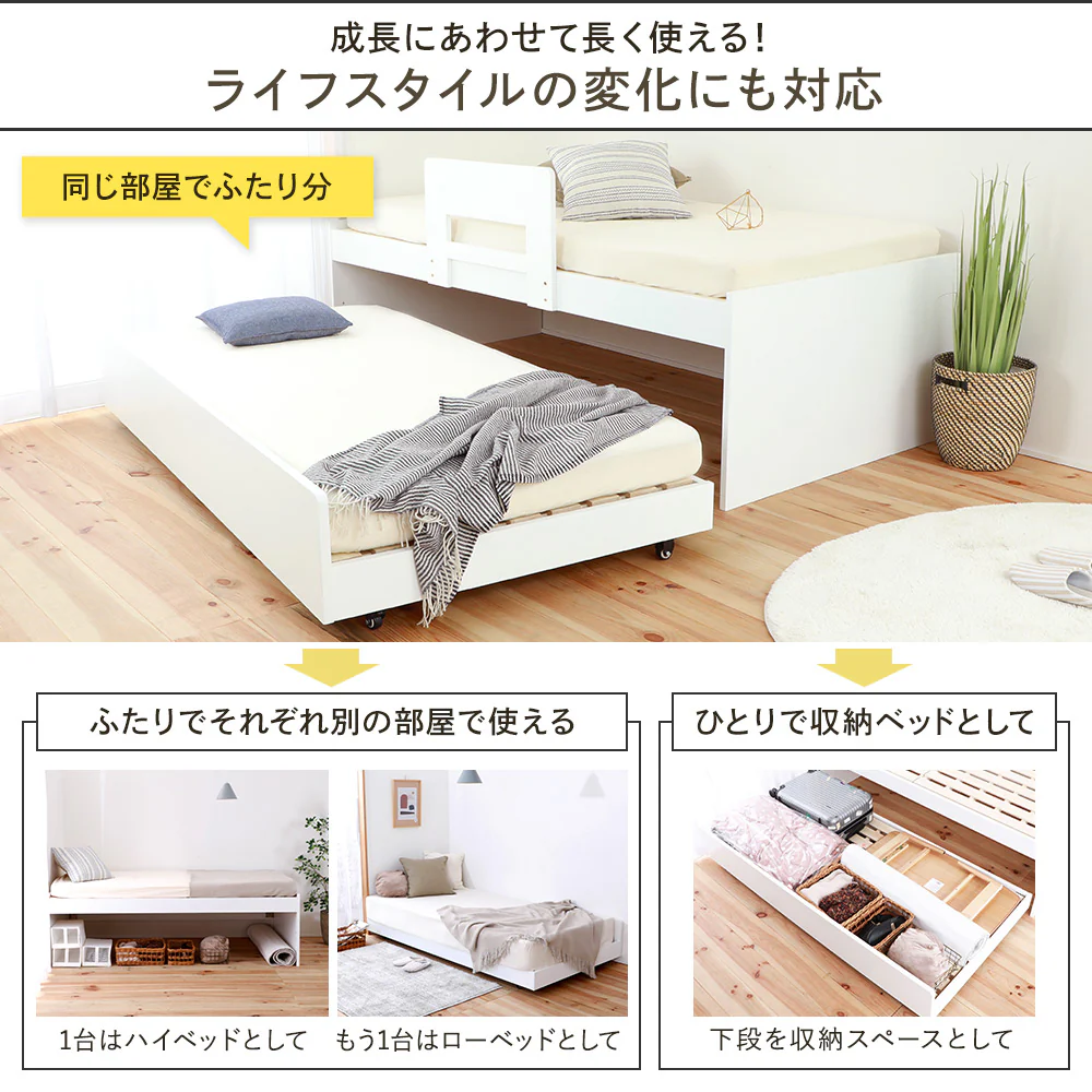 親子ベッド ホワイト - Image 4