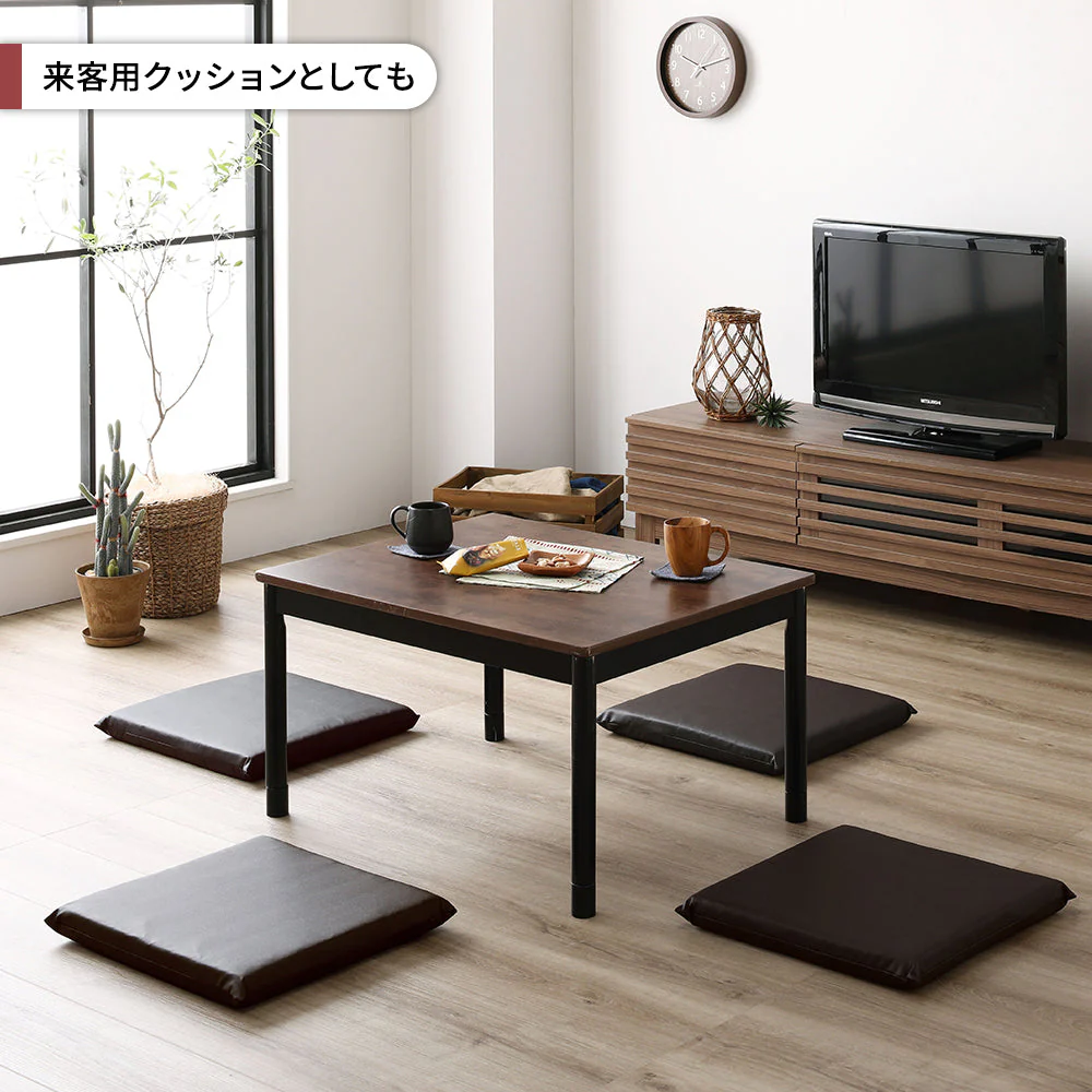 座布団クッション（フラット・ロングタイプ）レッド - Image 15