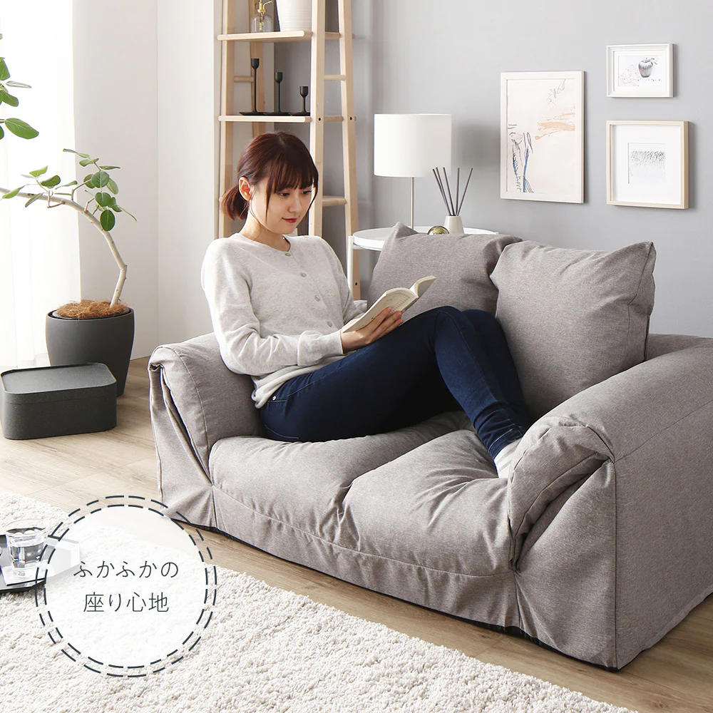 日本製 3WAYソファベッド グレー - Image 16