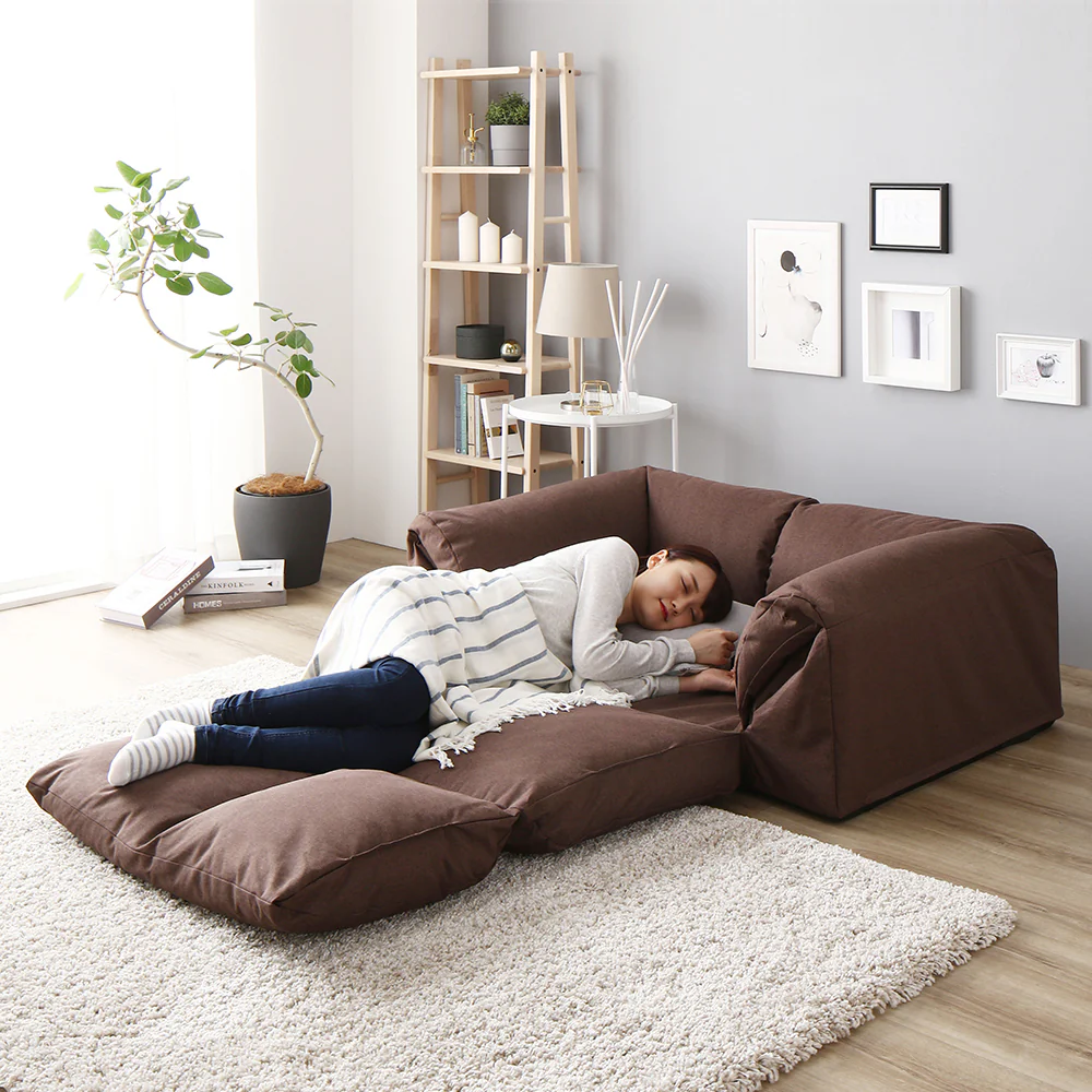 日本製 3WAYソファベッド グレー - Image 17
