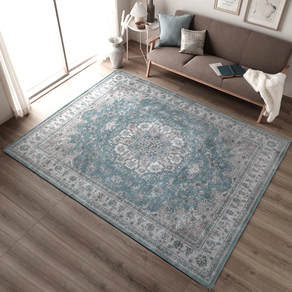 アンティーク調 絨毯風 ラグ  ホットカーペット対応 【190×240cm】 ミスティグレイ - Image 16