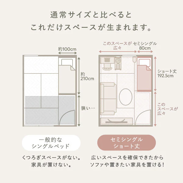 高さ調整可能 パイン材 すのこベッド『Aerus アエラス』 ナチュラル - Image 17