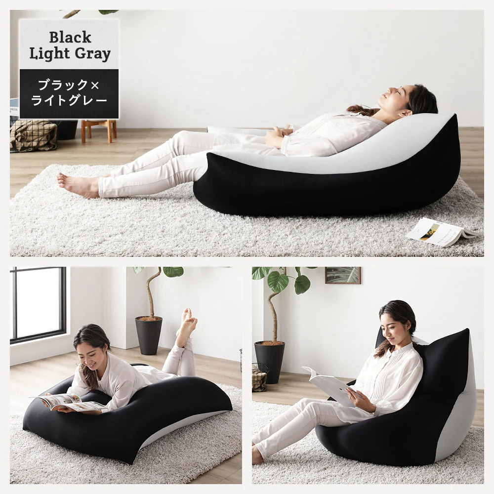 日本製 特大ビーズクッション ブラウン×カーキ - Image 7