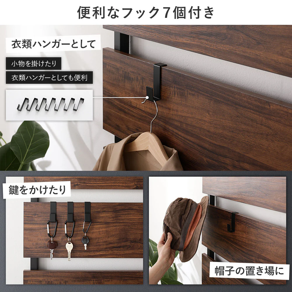 ウォールラック 突っ張り棚 幅80cm ホワイト - Image 10