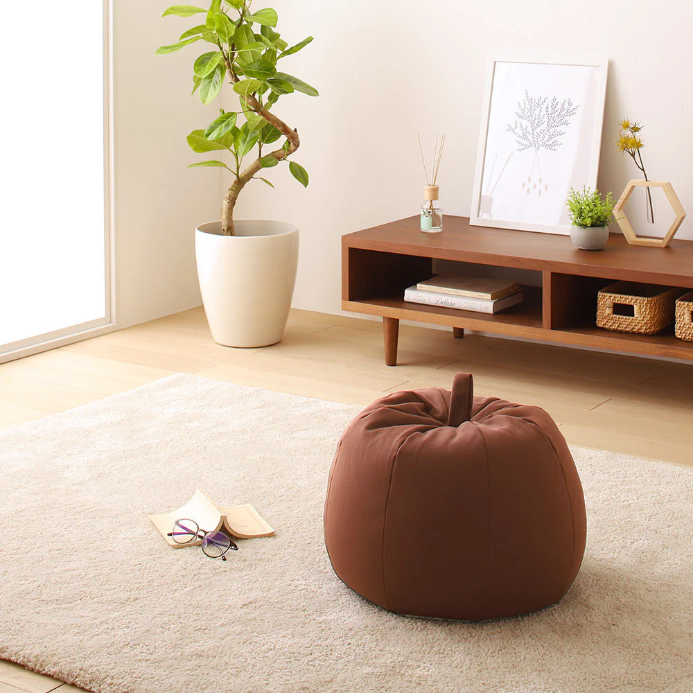 リンゴ型 ビーズクッション 単品（スモール） オレンジ - Image 26