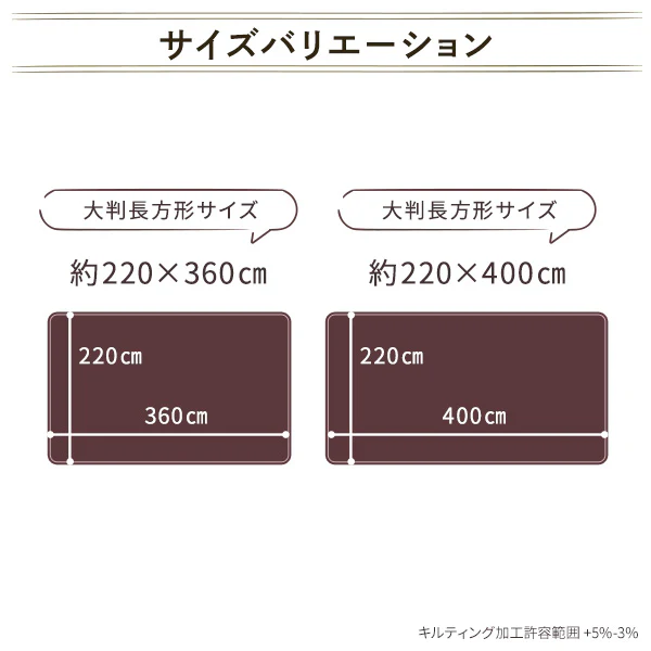 厚さ3センチ大判こたつ敷布団 220×400cm - Image 4