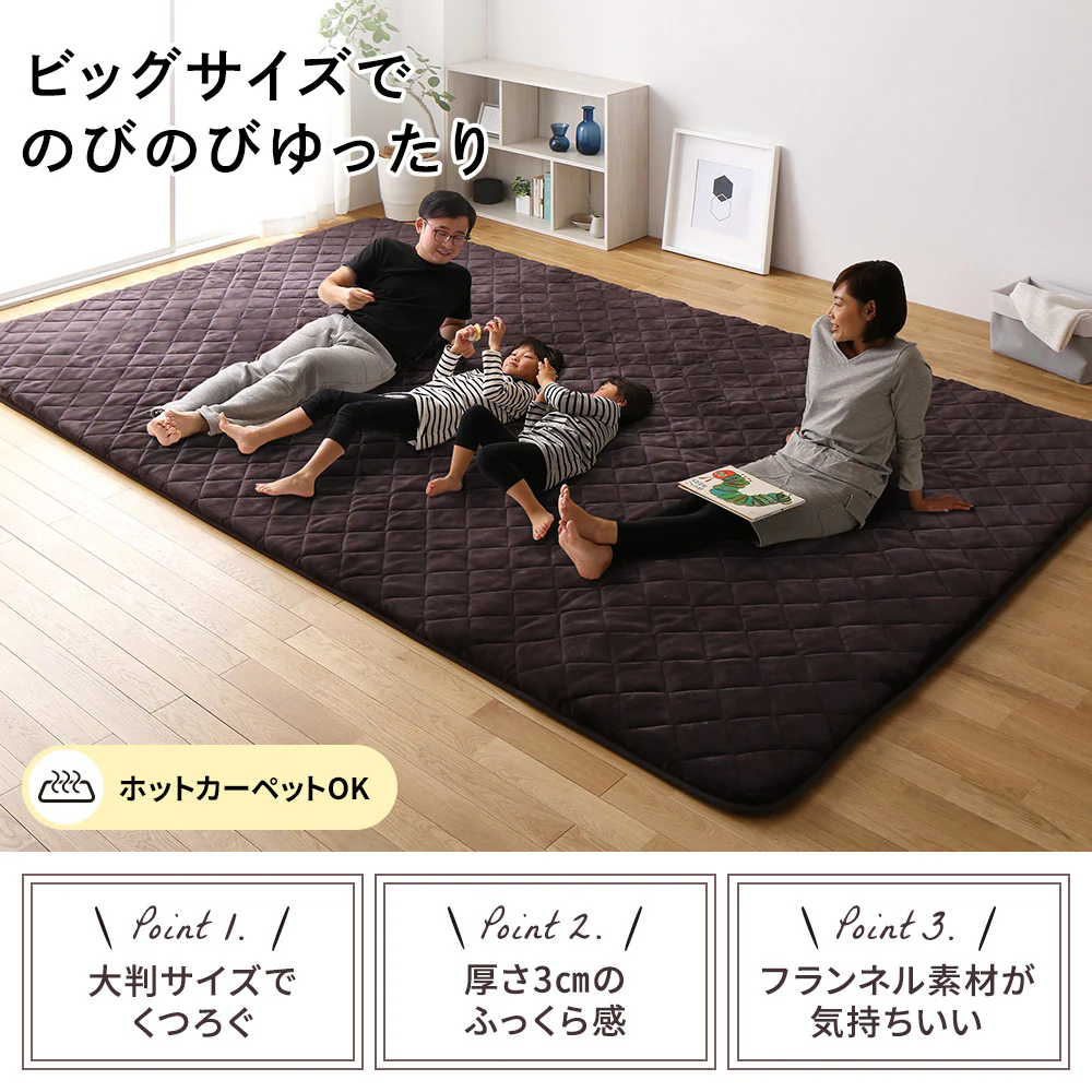 厚さ3センチ大判こたつ敷布団 220×360cm - Image 2