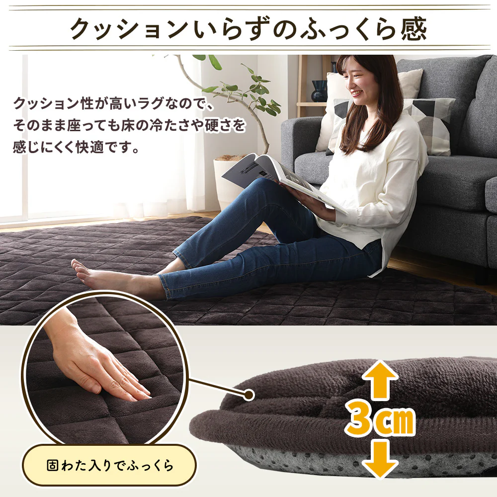 厚さ3センチ大判こたつ敷布団 220×360cm - Image 5
