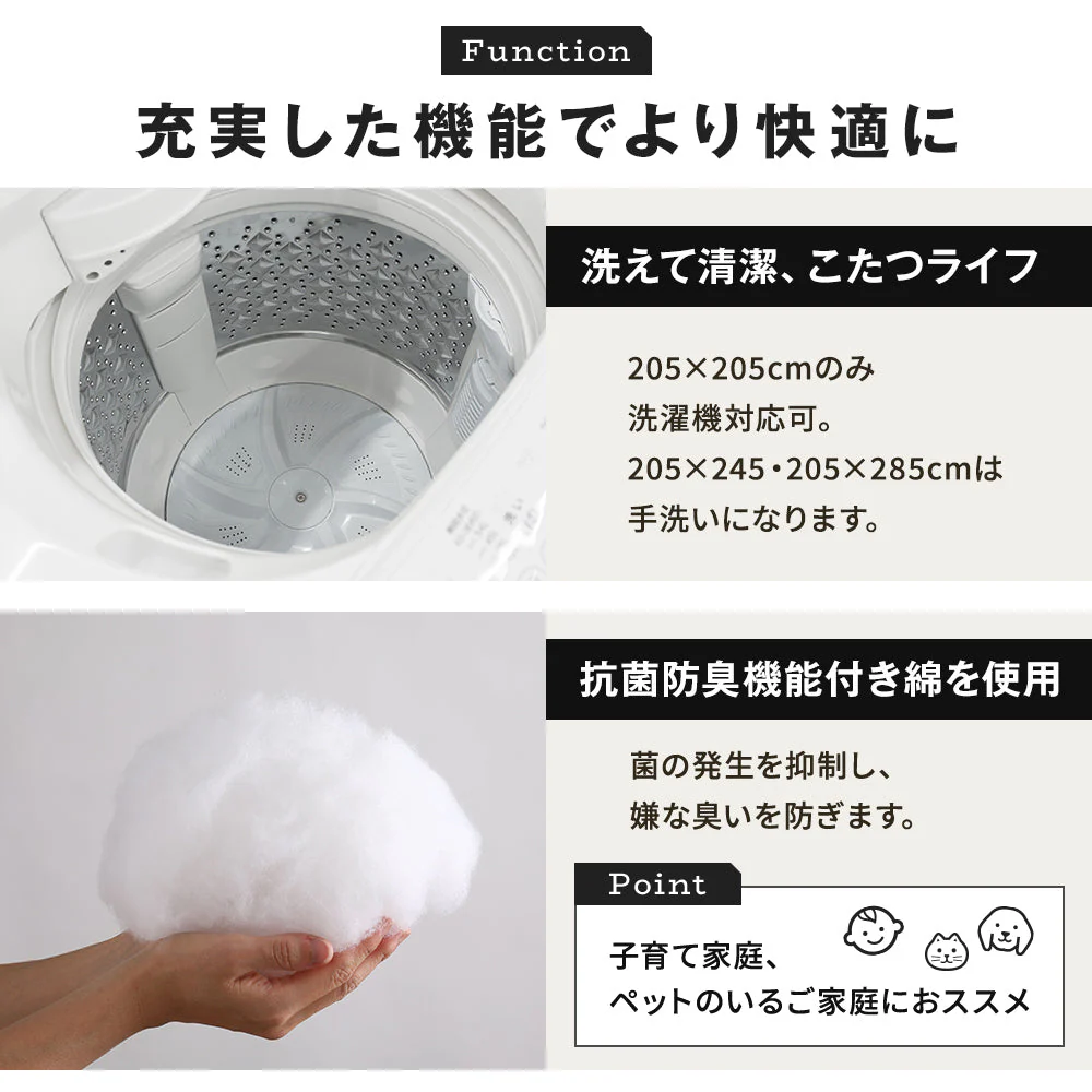 コーデュロイ調こたつ掛け布団 単品 オレンジ - Image 15