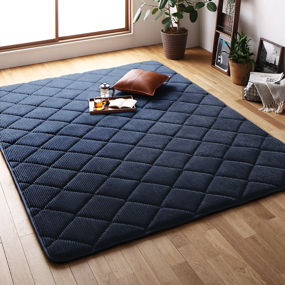コーデュロイ調 極厚こたつ敷き布団 単品 約185×300cm グレー - Image 6