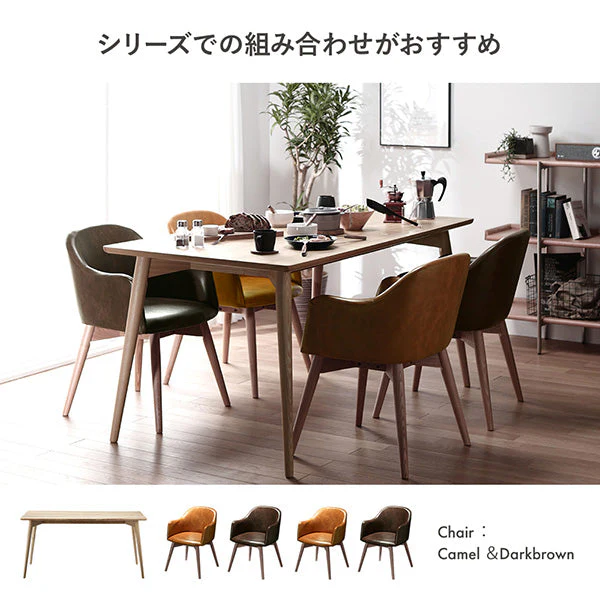ダイニングチェア 木脚 レギュラータイプ ブルー（ファブリック） - Image 17