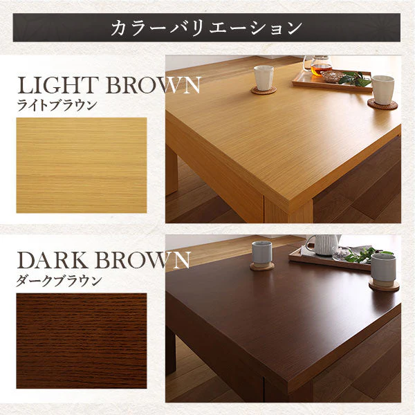 伸縮 折りたたみローテーブル（組立品） ダークブラウン - Image 18