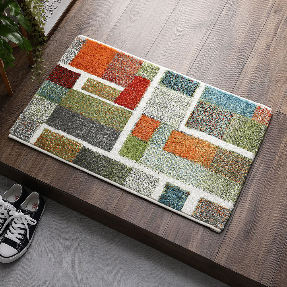 トルコ製 ウィルトン織り 玄関マット 約70×120cm サハラ（マルチ） - Image 18