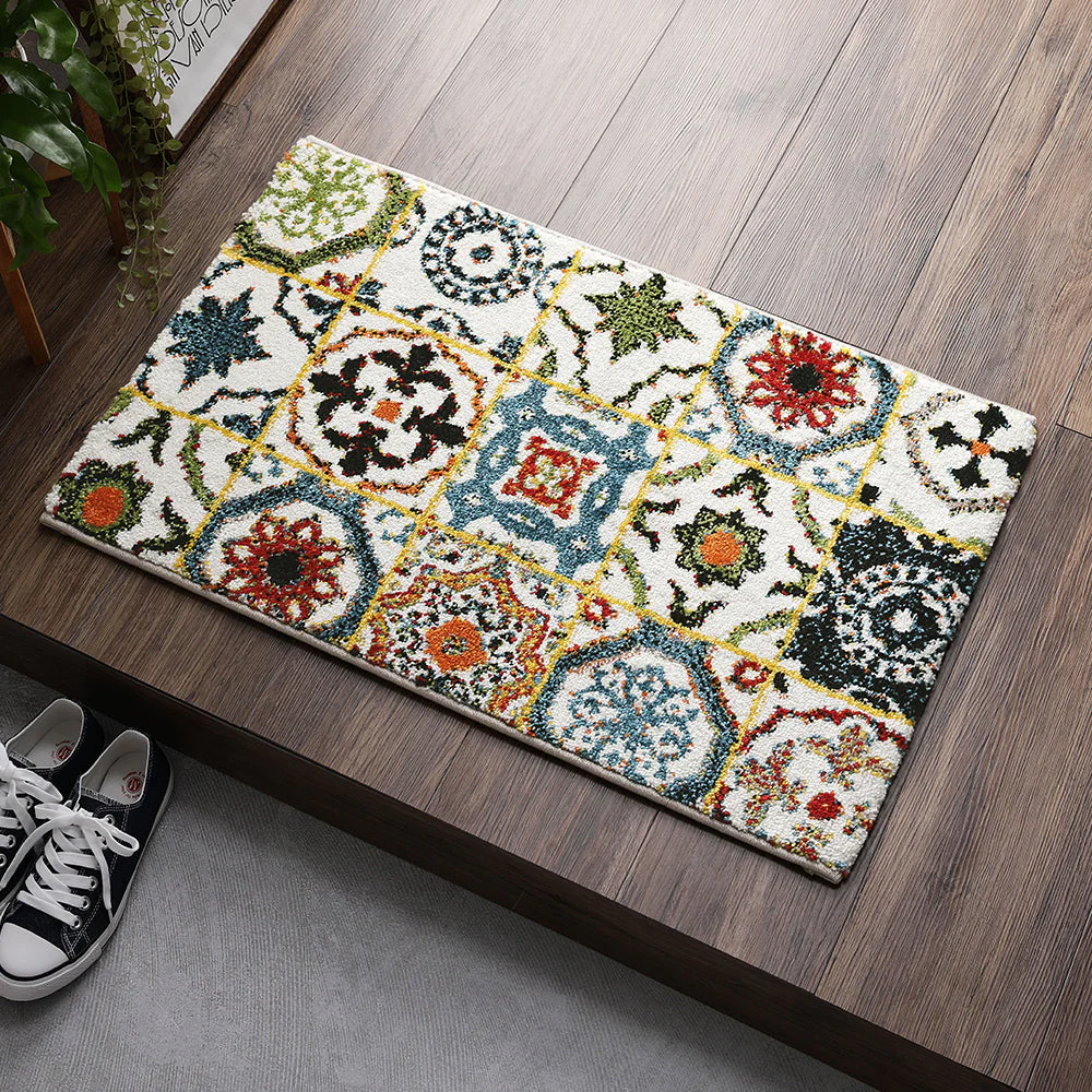 トルコ製 ウィルトン織り 玄関マット 約50×80cm サハラ（マルチ） - Image 20