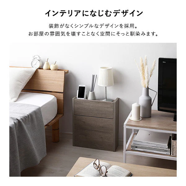ケーブル収納BOX シリーズ 『Nelio ネリオ』大容量タイプ [幅45cm] ホワイト - Image 8