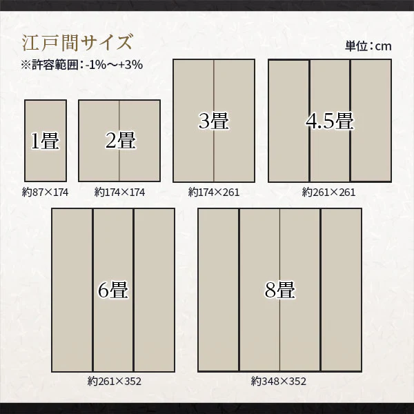 洗える い草調 ラグマット 日本製 江戸間8畳(約348×352cm) ブラウン - Image 15