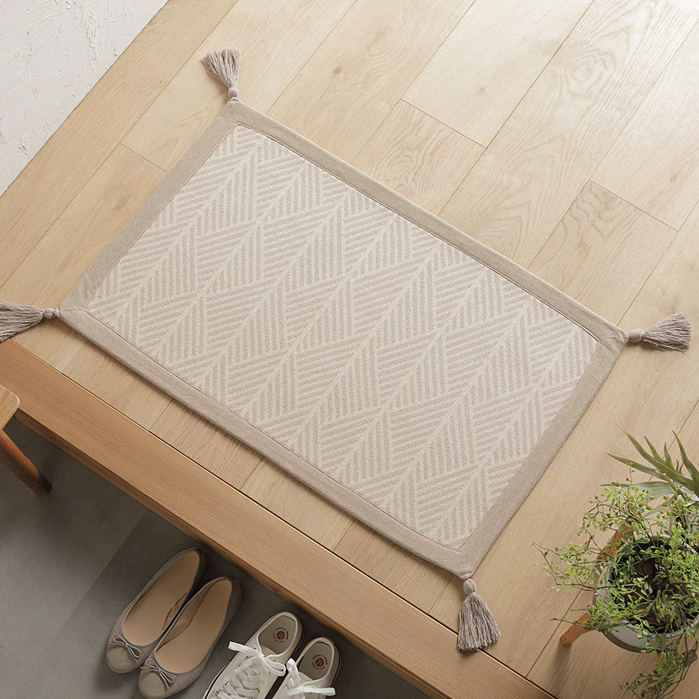 洗濯機で洗えるさらふわコットンラグ 約50×80cm ブルー - Image 19