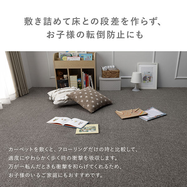 フリーカット 平織カーペット 抗菌防臭 防炎 グレー - Image 11