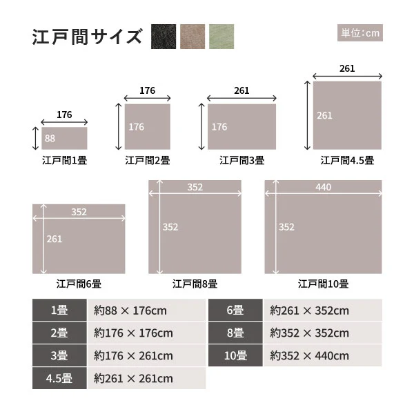 フリーカット 平織カーペット ブラック - Image 18