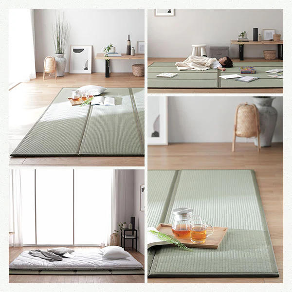 天然い草 4つ折り 畳マットレス 単品 双目織 - Image 15