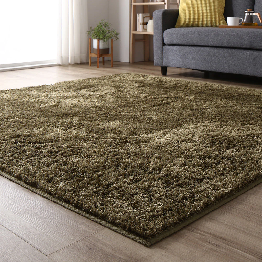 洗えるシャギーラグ 制菌加工 【3畳(約200×250cm)】 ネイビー - Image 22