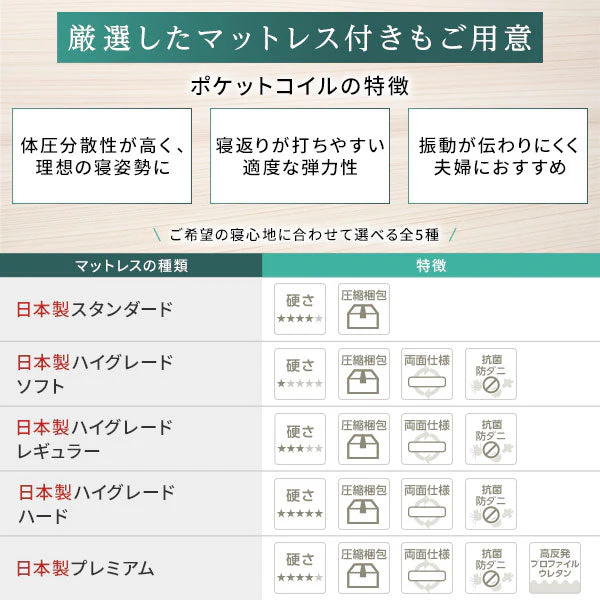 日本製ひのき 頑丈すのこベッド ハイグレードタイプ - Image 16
