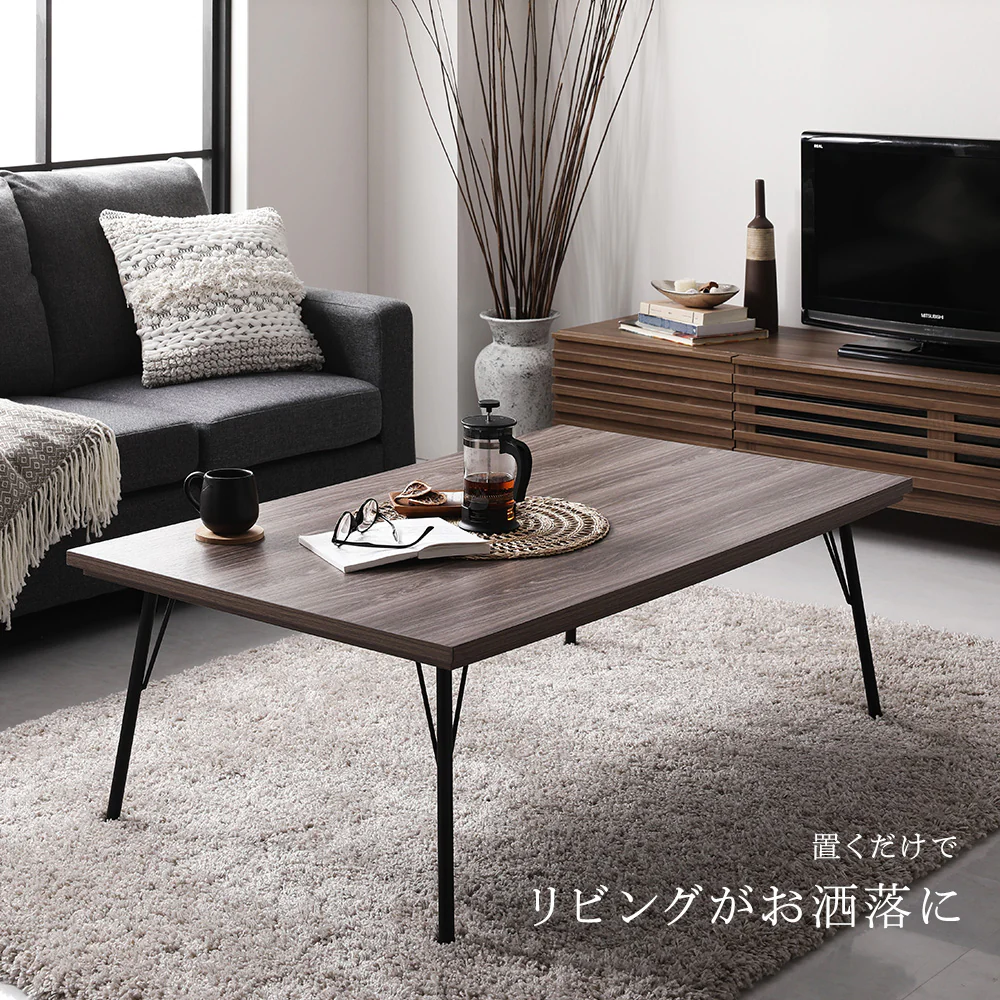 アイアンデザインこたつテーブル 幅115cm 単品 - Image 6