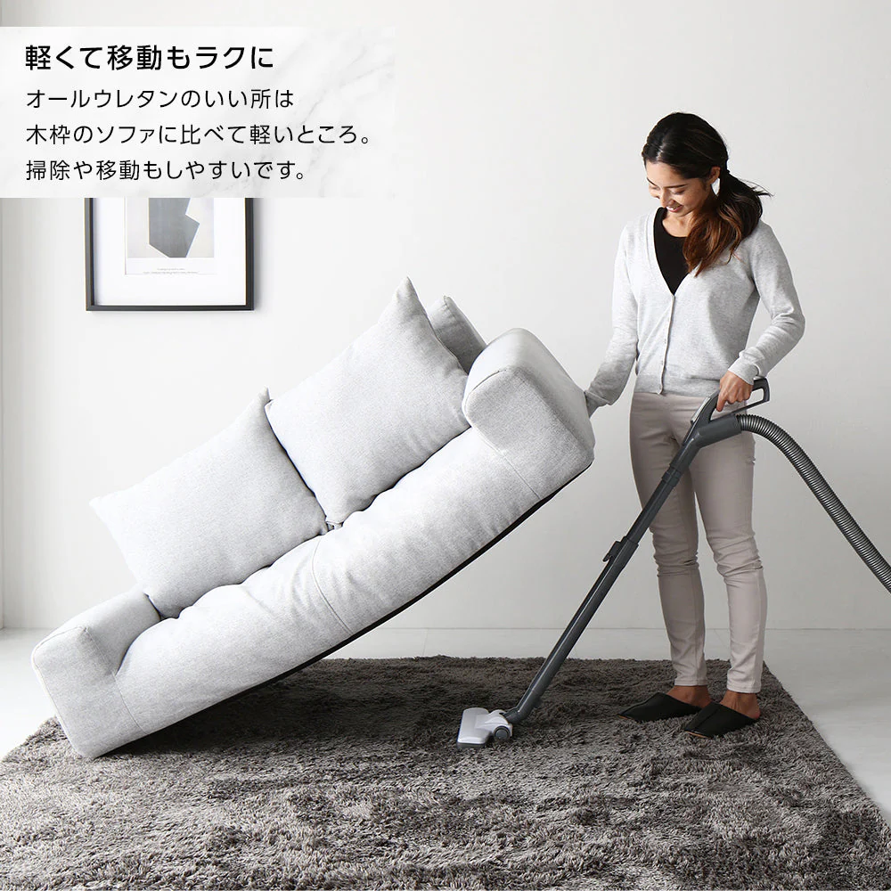 日本製 フロアこたつソファ（2人掛け） ネイビー - Image 10